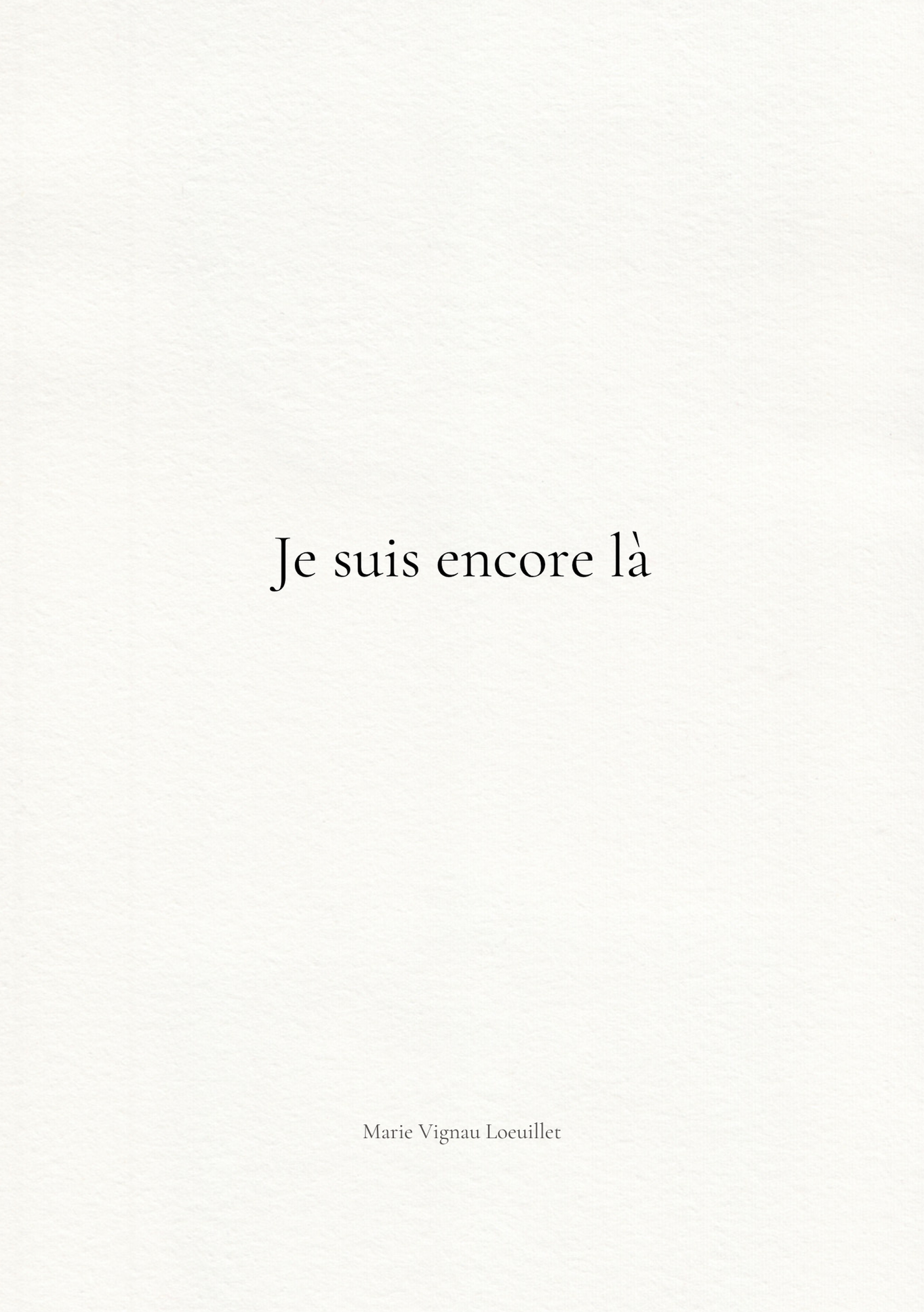 Je suis encore là - livre numérique (PDF)