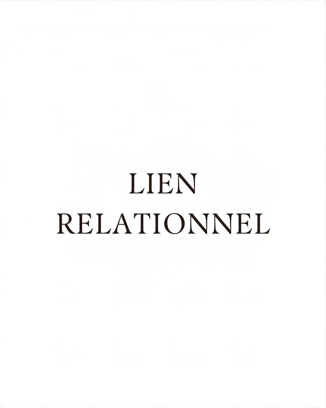 La dissolution du lien relationnel (amoureux, familial ou professionnel)